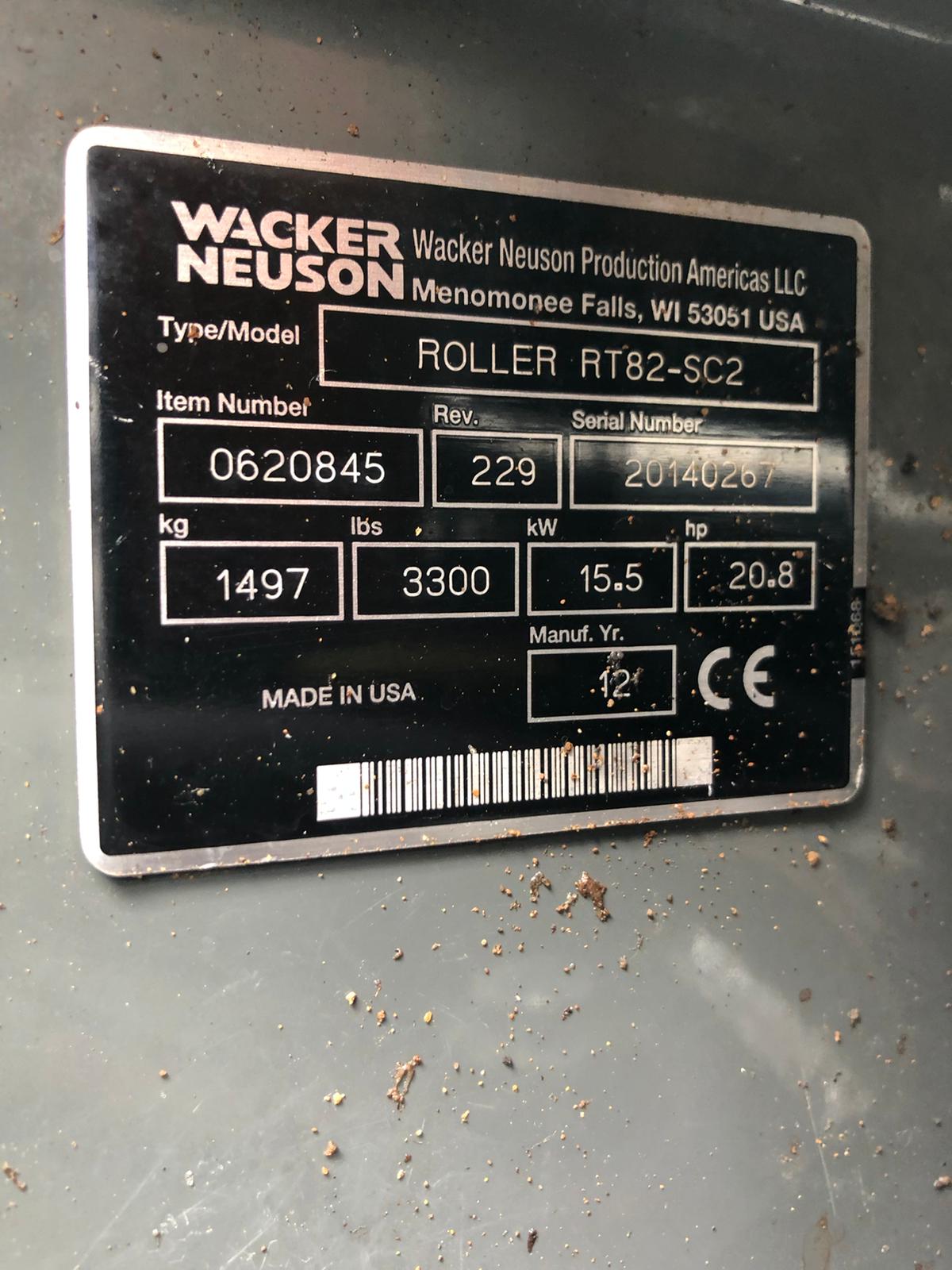 WACKER RT82 -SC2 VÁLEC